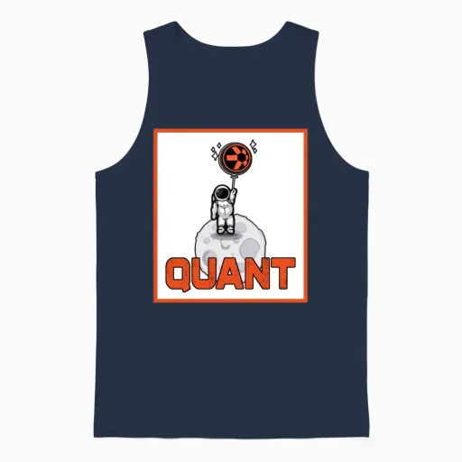 Quant Crypto Shirt Crypto Blockchain Money Gift Unisex Tank Top in Navy