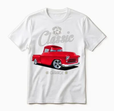 Classic One Red 56 Unisex T-Shirt - White