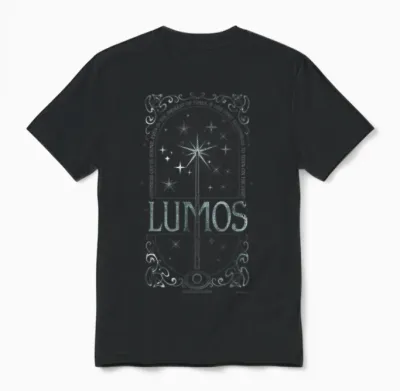Harry Potter Magic Wand Lumos Turn on the Light Unisex T-Shirt - Black