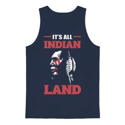 All Indian Land American Indians Gift Unisex Tank Top - Navy
