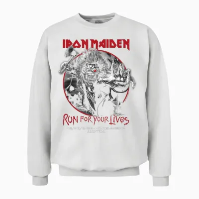 Iron Maiden Run for Your Lives Tour 2026 Nickelsdorf Unisex Sweatshirt - White