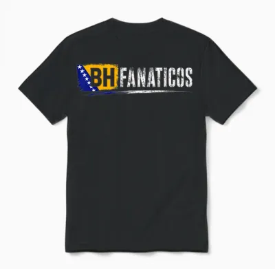 Bhfanaticos Bosnien Bosna Hercegowina Fan Culture Design Unisex T-Shirt - Black