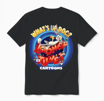 Looney Tunes Cartoons Unisex T-Shirt - Black