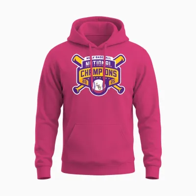 2025 National Champions Logo Unisex Hoodie - Heliconia