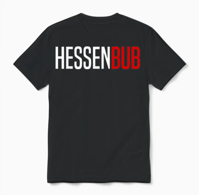 Hessen Bub Hessischer Dialekt Hessisch Hessen Unisex T-Shirt in Black