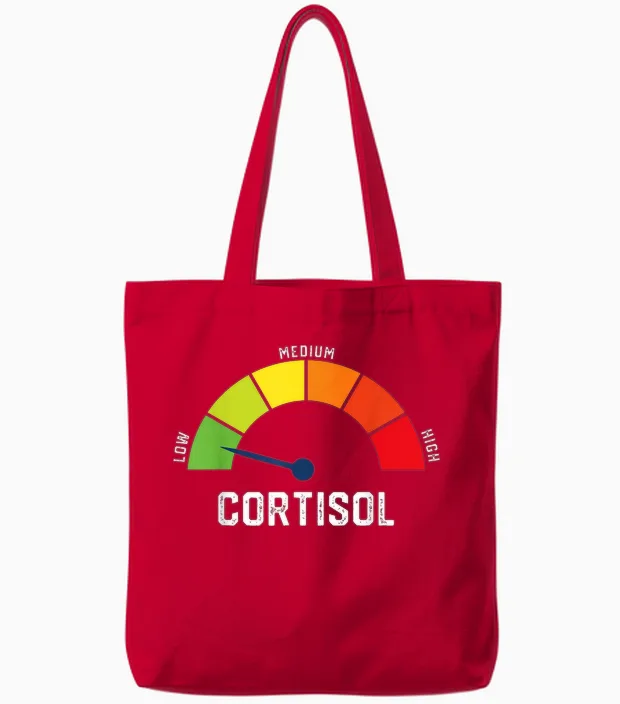 Low Cortisol Levels Meme - Memes & Humor Tote Bags in Red