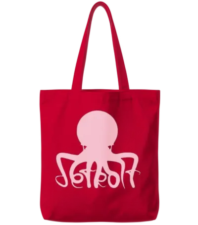 Detroit Red Wings Octopus Hockey Tote Bags - Red