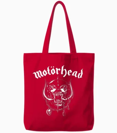 Motörhead – Flat Warpig Dark Heather Tote Bags - Red