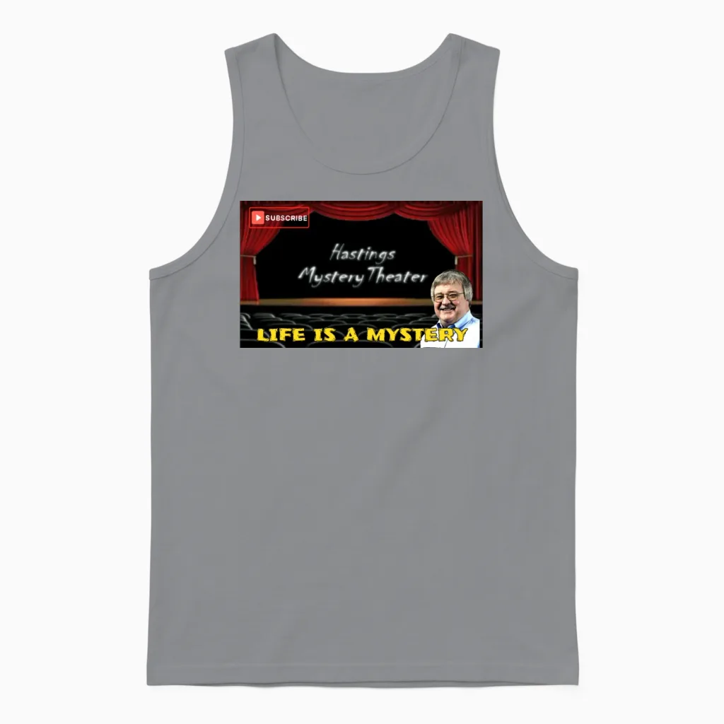 Life Is a Mystery Randall Schaefer Unisex Tank Top in Sport Grey