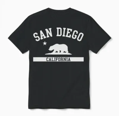 San Diego Unisex T-Shirt - Black