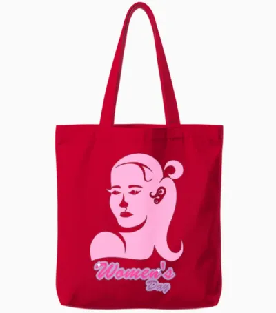 Women's Day Tote Bags - Red