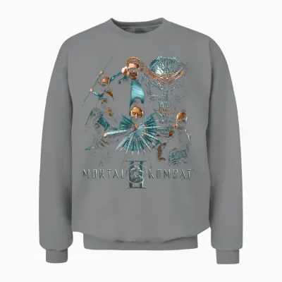Mortal Kombat 2 Duotone Fighters Unisex Sweatshirt - Sport Grey