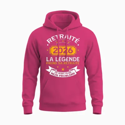 Retired 2026 Men's Legend Retires Unisex Hoodie - Heliconia