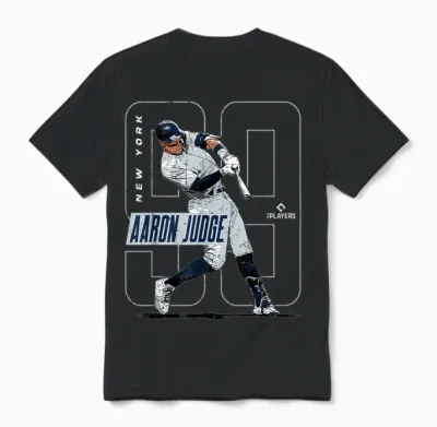 Mlbpa - Major League Baseball Aaron Judge - Mlbjud3004 Unisex T-Shirt - Black