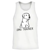 Dog Trainer Lovers Unisex Tank Top - White – 2