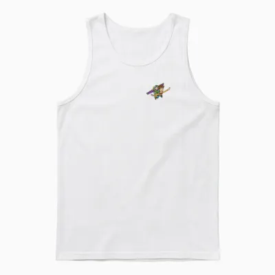 Disney and Pixar's Toy Story Buzz & Woody Pocket Logo Unisex Tank Top - White