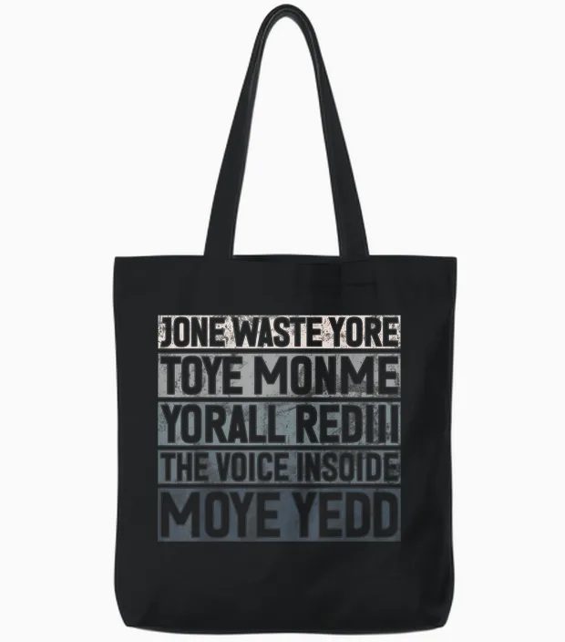 Jone Waste Yore Toye Monme Yorall Rediii Lustiger Witz Humor Tote Bags in Black