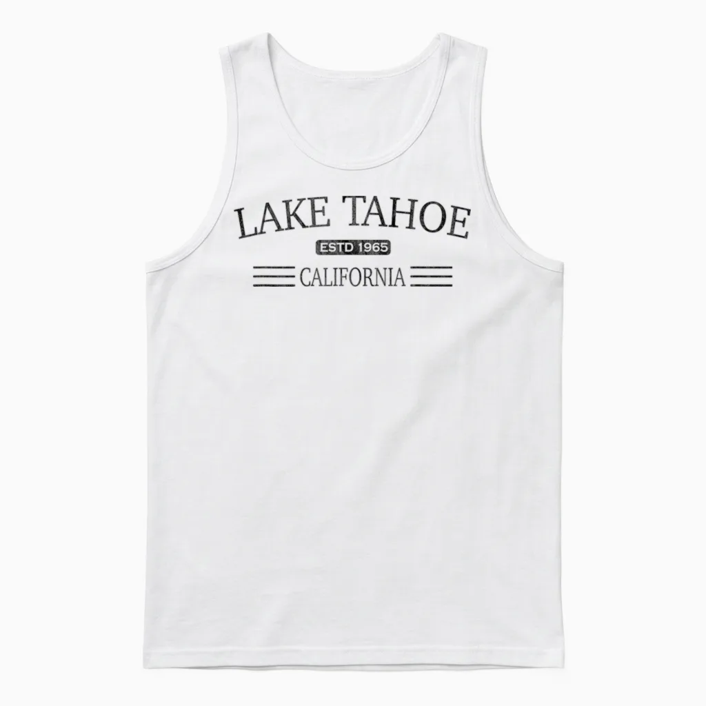 Lake Tahoe Californie - Lake Tahoe Ca Cv1x Unisex Tank Top in White
