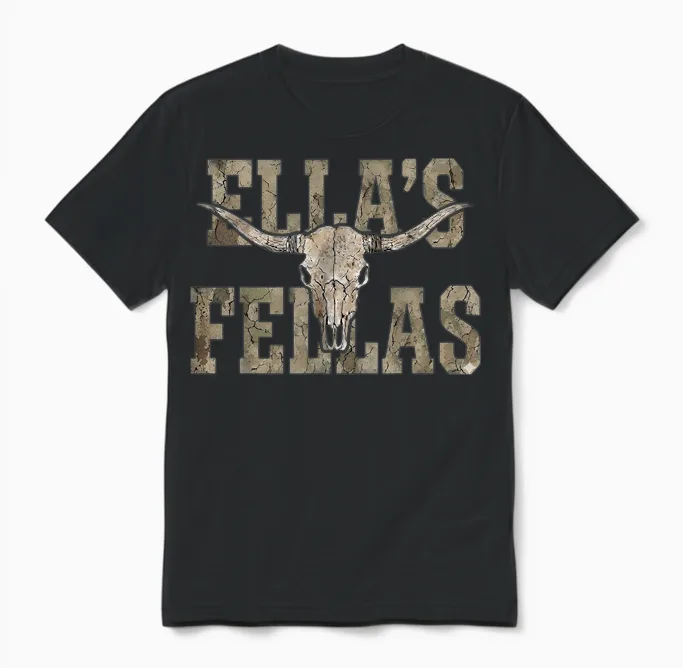 Vintage Ella Name Gifts for Men Boys Kid Unisex T-Shirt in Black