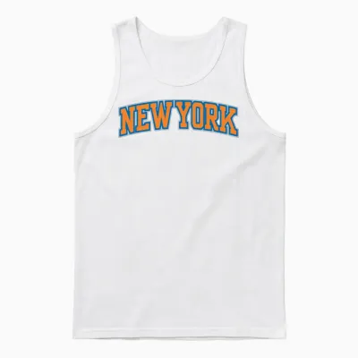 New York Unisex Tank Top - White