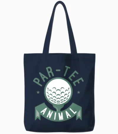 Partee Animal Retro Tote Bags - Navy