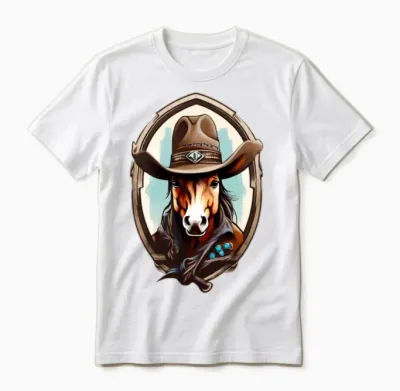 Captain Horse Unisex T-Shirt - White