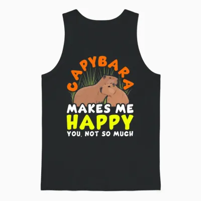 Capybara Capy Unisex Tank Top - Black