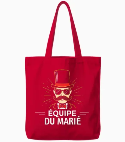 Team Bride to Be Groom Evg Man Team of the Groom Tote Bags - Red