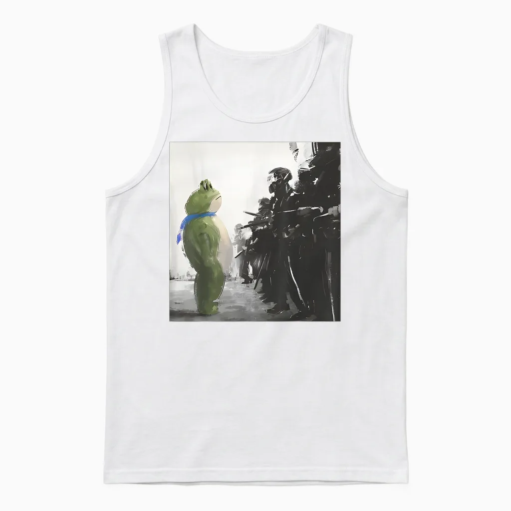Portland Frog Protest Reptiles & Exotics Unisex Tank Top in White