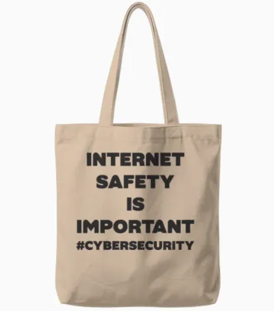 Internet Safety Is Important Tote Bags - Natural