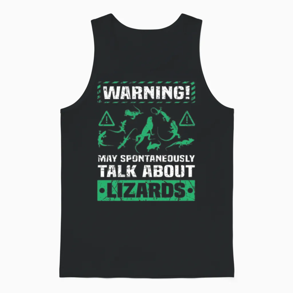 Funny Reptile Lizard - Reptiles & Exotics Unisex Tank Top in Black