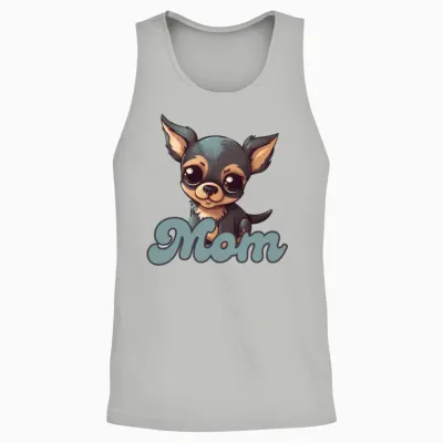 Dog Mom Unisex Tank Top - Ash