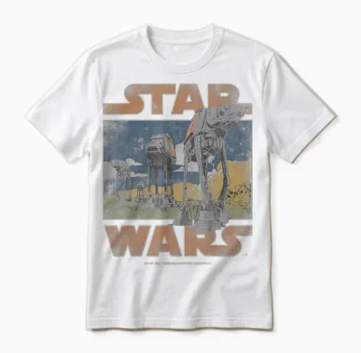 Star Wars At-At Walkers Vintage Unisex T-Shirt - White