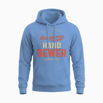 Funny Awesome Hand Sewer Job Occupation Unisex Hoodie - Carolina Blue