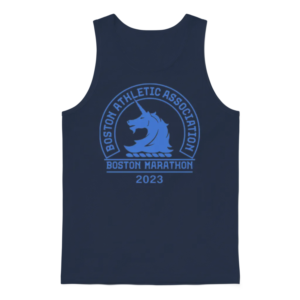 Boston Marathon 2023 โ Running Unisex Tank Top - Navy