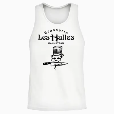 Les Halles Manhattan Unisex Tank Top - White