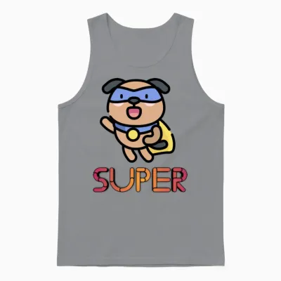 Super Dog Unisex Tank Top - Sport Grey