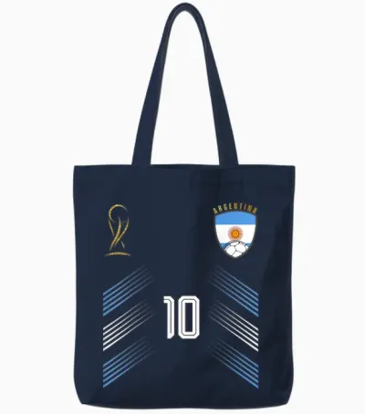 Argentina Flag Argentinian Pride Lovers Retro Tote Bags - Navy