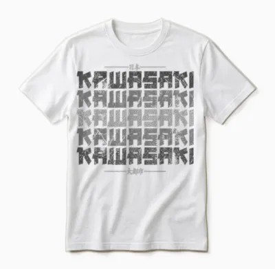 Kawasaki City Retro 90er Japan Aesthetics 80er Kawasaki Unisex T-Shirt - White