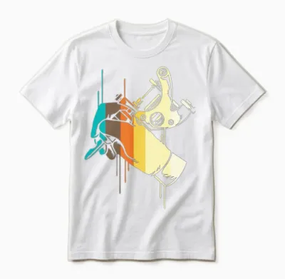 Retro Tattoo Artist Unisex T-Shirt - White