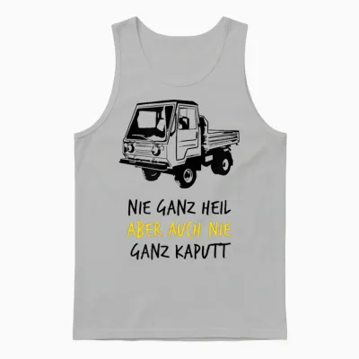 Multicar Ifa Ddr East German Commercial Vehicle M22 M25 M26 Dumper T-Shirt, Gray Unisex Tank Top - Ash
