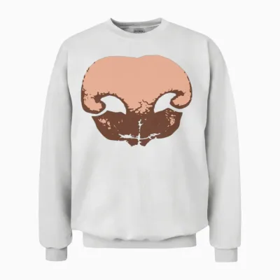 Giant Dog Nose Unisex Sweatshirt - White