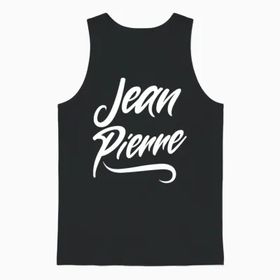 Homme Homme Garçons Idée Cadeau Drôle Humour Prénom Jean-Pierre T-Shirt Haut De Gamme Unisex Tank Top - Black