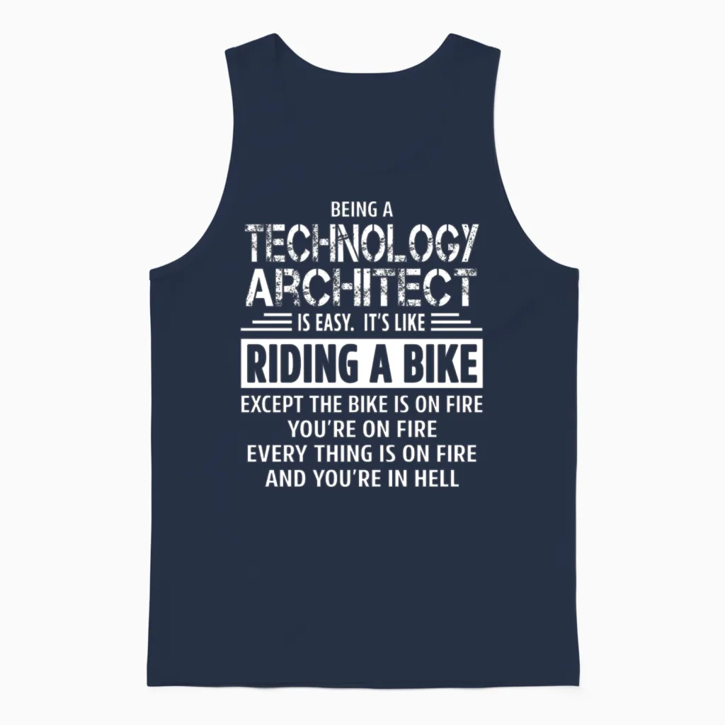 Technology Architect Unisex Tank Top - Navy
