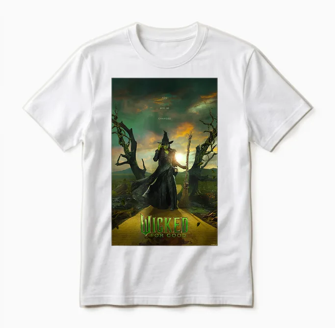 Wicked: for Good Elphaba Yellow Brick Road Unisex T-Shirt in White