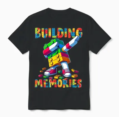 Building Memories Master Builder Building Bricks Blocks Dab Unisex T-Shirt - Black