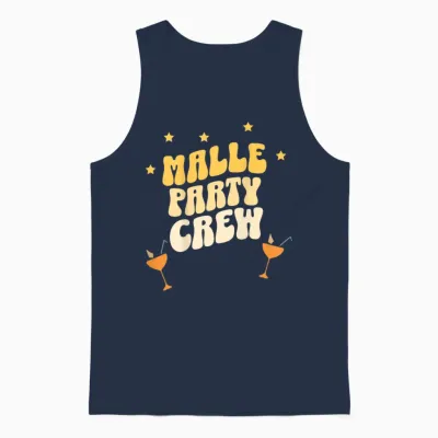 Malle Party Crew Urlaub Outfit Mallorca Unisex Tank Top - Navy