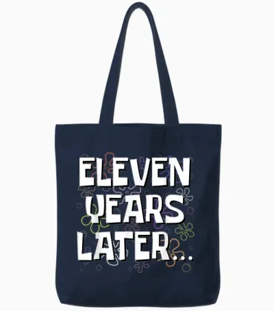 Eleven Years Later Funny Meme 11 Year Old 11th Birthday Tote Bags - Navy
