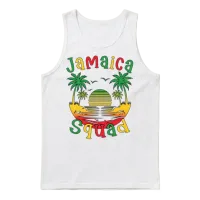 Jamaica Vacation Squad Trip Matching Family Reunio Unisex Tank Top - White – 1