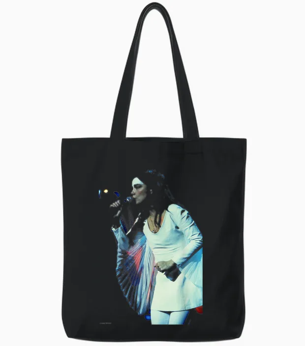 Andy Willsher Bjork Homogenic Tour Angel Dress 1997 Tote Bags in Black
